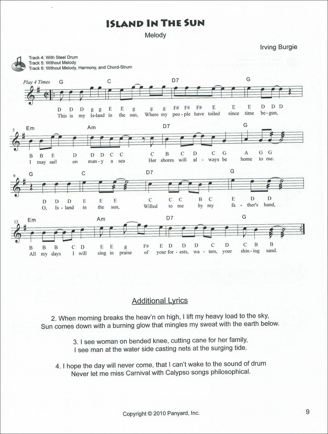 JJ5513 - Jumbie Jam - Island Fun Song Book 1 A1