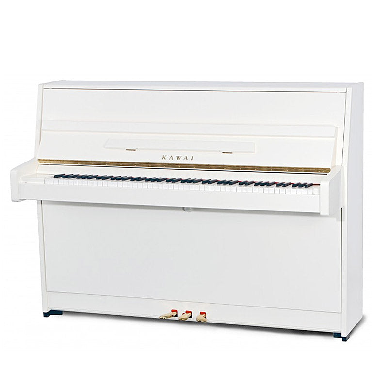 K-15E-WHP - Kawai K-15E upright piano Polished White