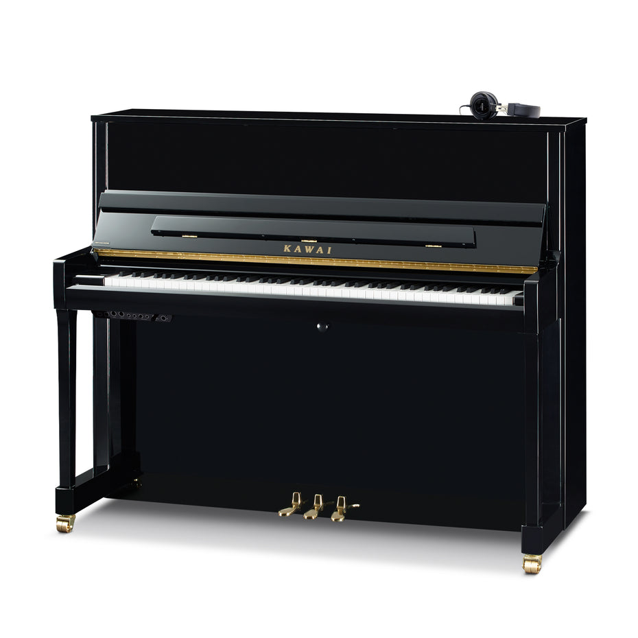 K-300-ATX4-EP,K-300-ATX4-SNWHP,K-300-ATX4-SLEP,K-300-ATX4-SLSNWHP - Kawai K-300 ATX4 Anytime upright piano Polished White