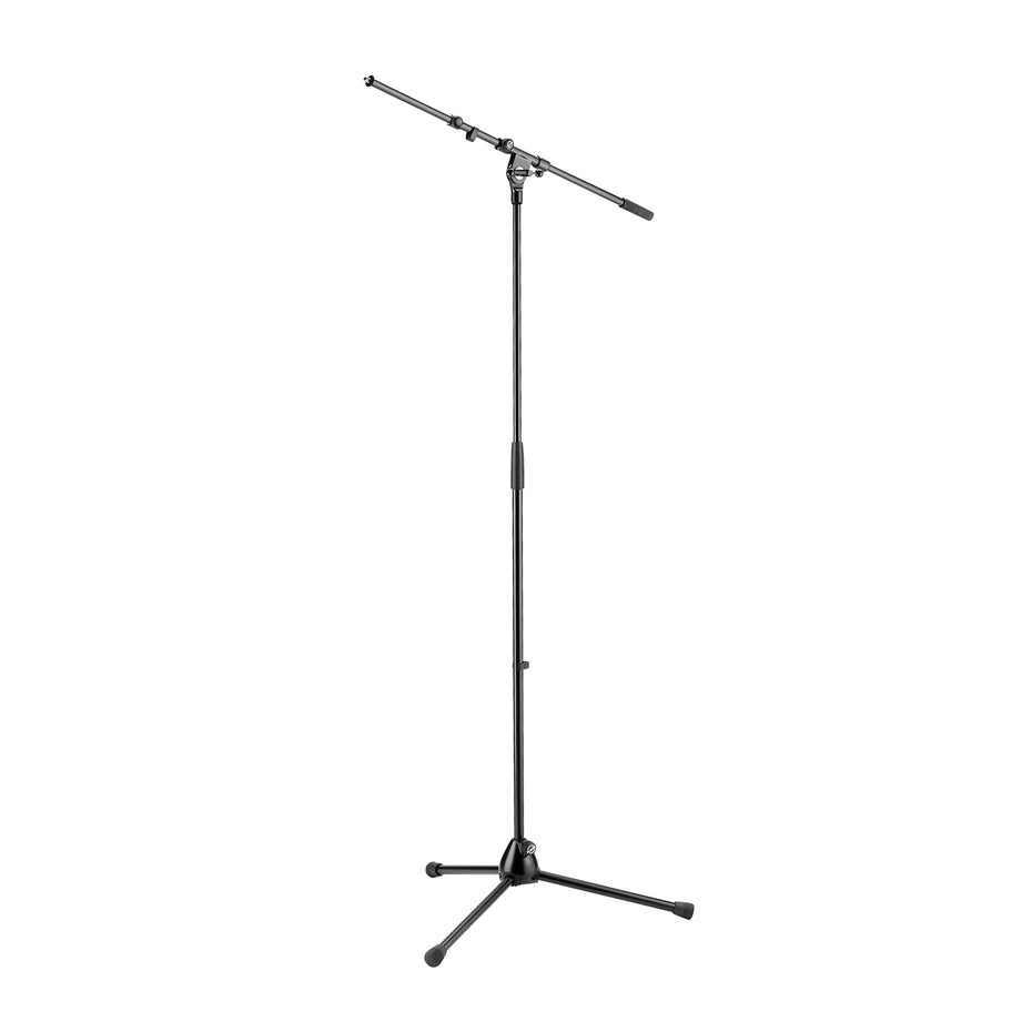 KM21090 - K&M extendable topline boom microphone stand Black