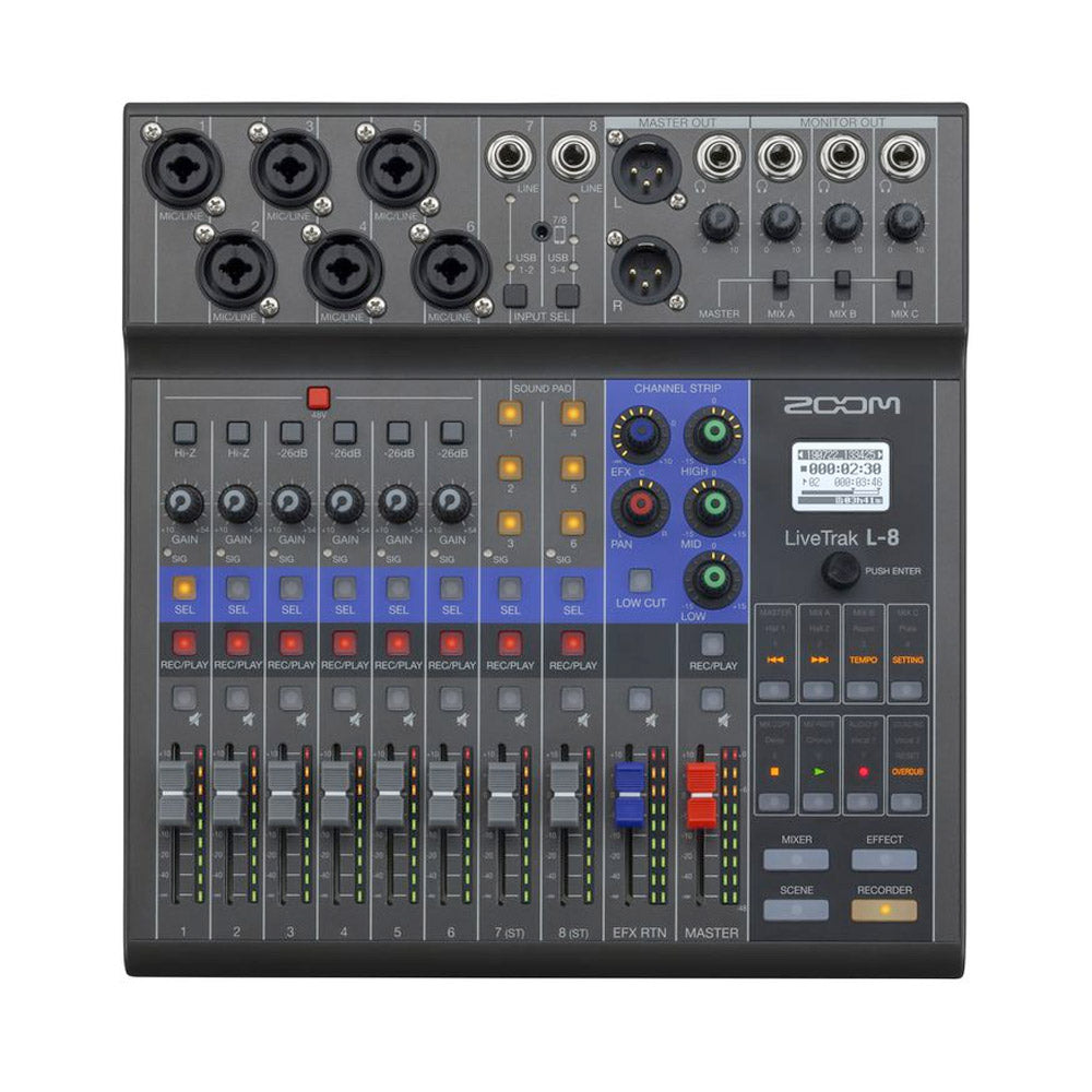 L-8 - Zoom Livetrak L-8 digital mixer and recorder A1