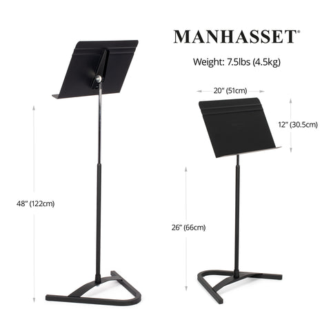 MAN8501,MAN8506 - Manhasset Harmony music stand Single stand