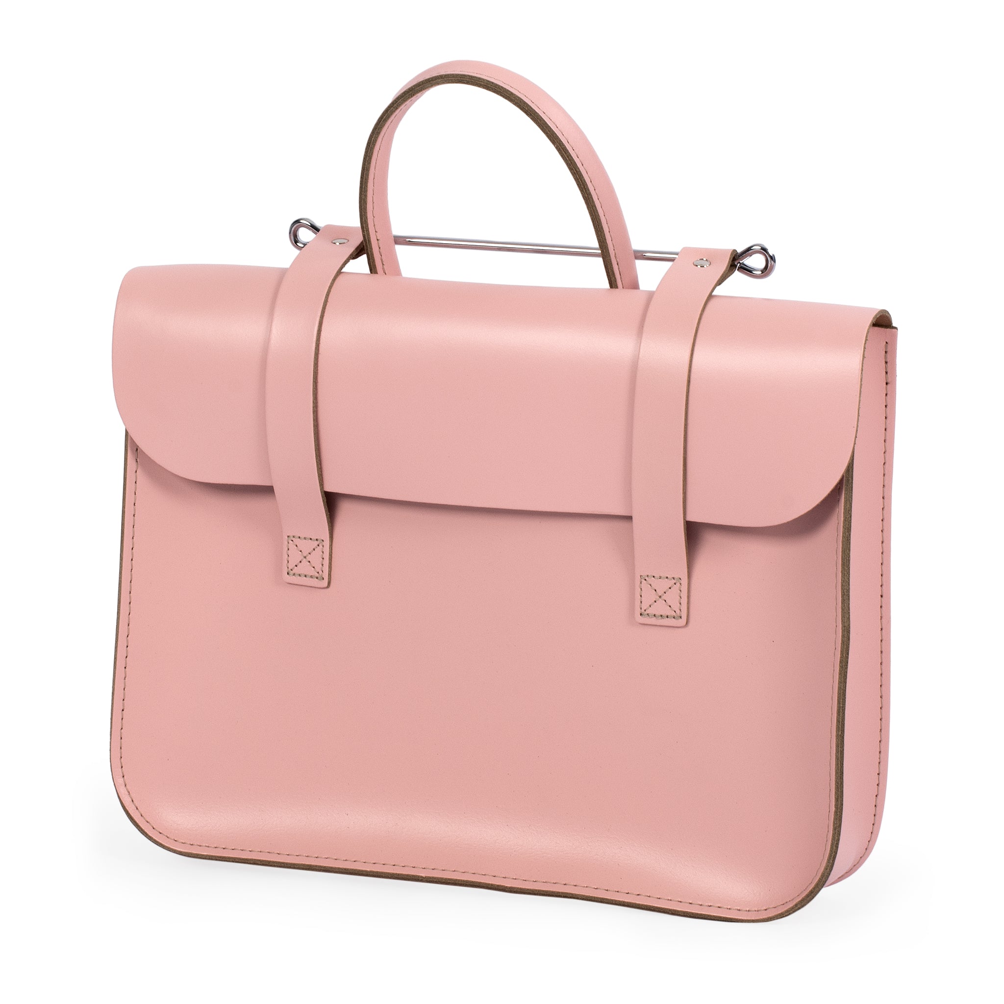 MC1-PK - Oxford Traditional leather music case Baby pink / A1
