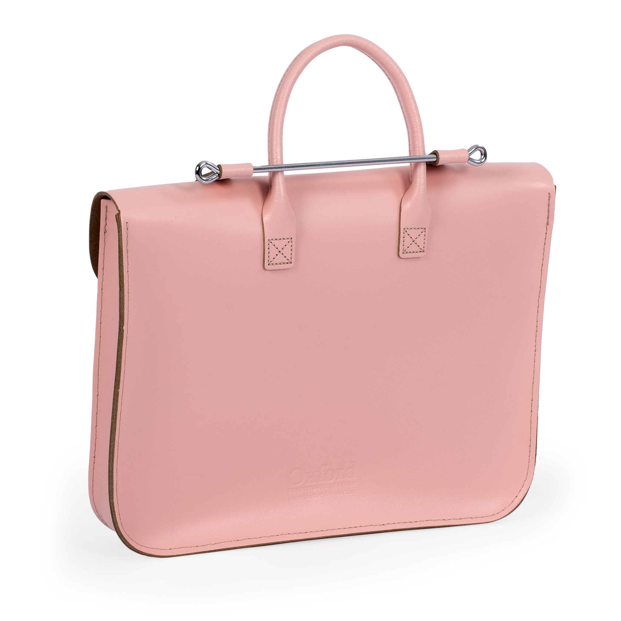 MC1-PK - Oxford Traditional leather music case Baby pink / A1