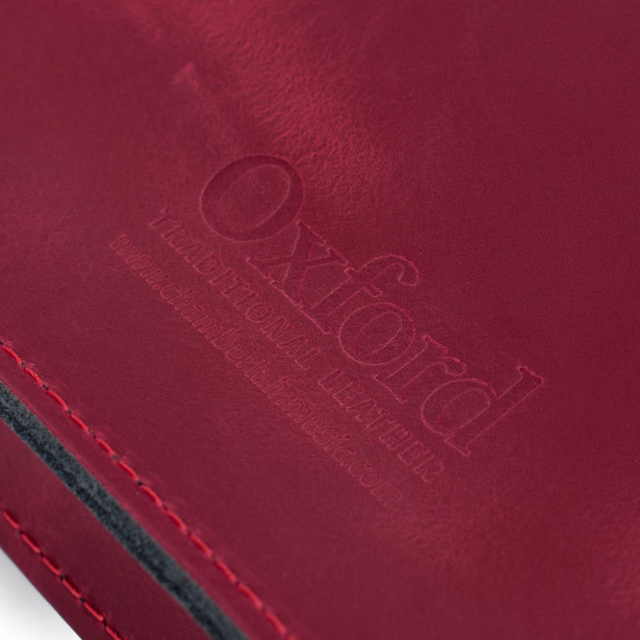 MC2-BO - Oxford Traditional leather premium music case Bordeaux
