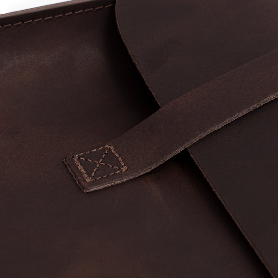 MC2-CA - Oxford Traditional leather premium music case Cacoa