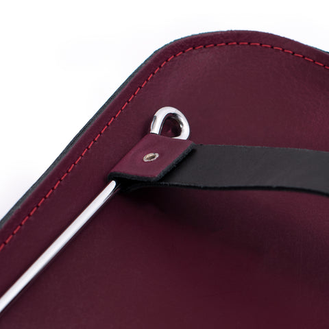 MC2-PL - Oxford Traditional leather premium music case Plum