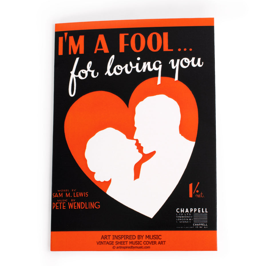 MGC-AM11 - Greetings card - I'm A Fool For Loving You Default title