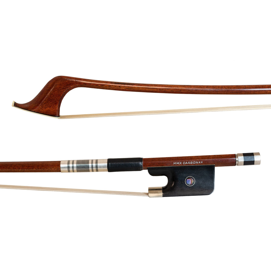 MMX85DBG34 - MMX carbon composite with real wood veneer double bass bow 3/4 German