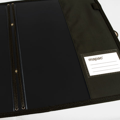 MP11630CUST-BK - Choral music folder with custom print design Black