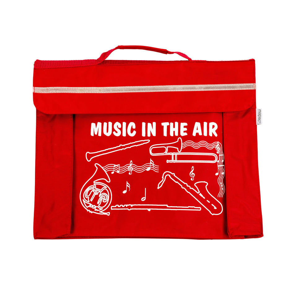 MP11781-RD - Primo music bag with 'Music in the air' design Red