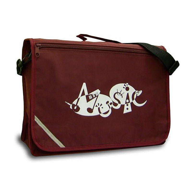 MP11784-BY - Excel music satchel with 'Music' design - Burgundy Default title