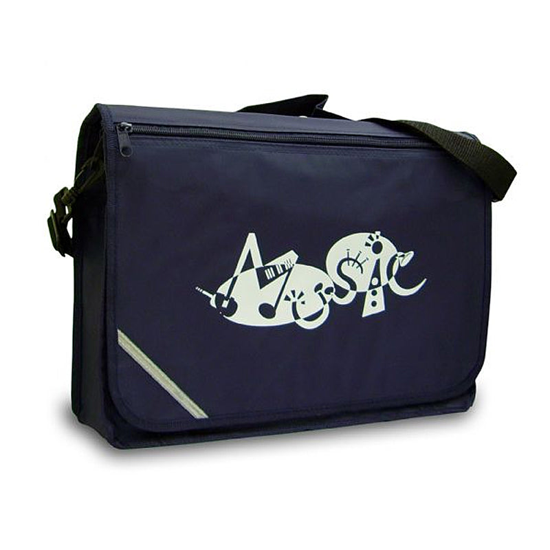 MP11784-NB - Excel music satchel with 'Music' design Navy blue