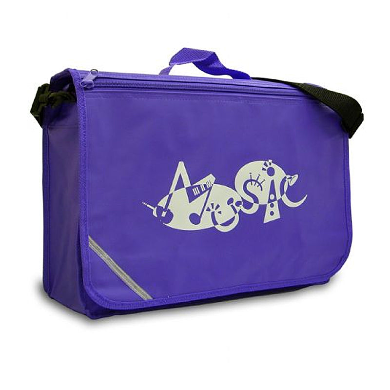 MP11784-PU - Excel music satchel with 'Music' design Purple