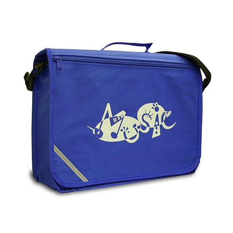 MP11784-RB - Excel music satchel with 'Music' design Royal blue