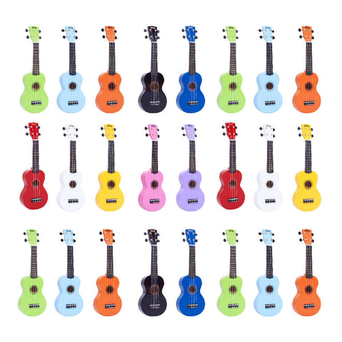 MR1-24 - Mahalo Rainbow soprano ukuleles - school pack of 24 - mixed colours Default title