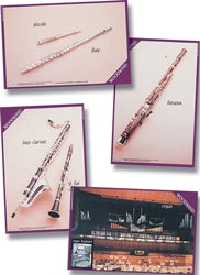 MU2225 - Musical Instrument Families - Woodwind. Pack of 8 posters Default title