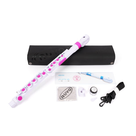 N220JFPK - Nuvo N220 jFlute outfit White with pink trim