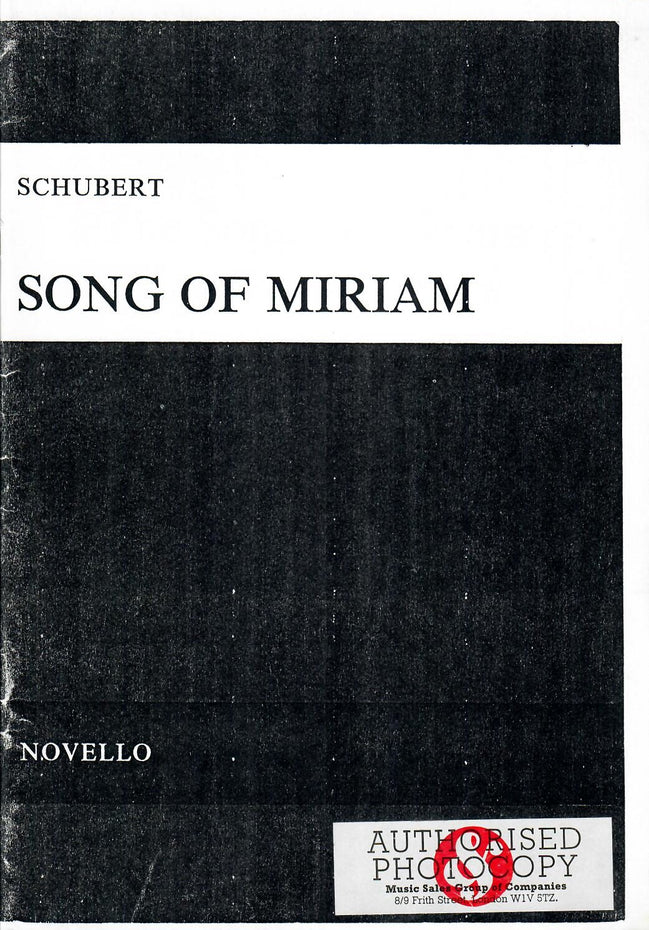 NOV070261 - Schubert Song Of Miriam Default title