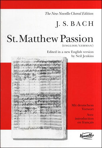 NOV072478 - St. Matthew Passion - vocal score Default title
