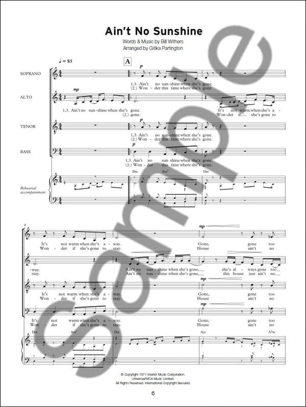 NOV165110 - Sing Pop A Cappella - Book Three (Book / Audio Download) Default title