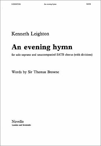 NOV290500 - Kenneth Leighton: An Evening Hymn Default title