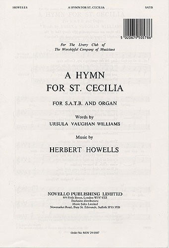 NOV290507 - Herbert Howells: Hymn for St Cecilia Default title