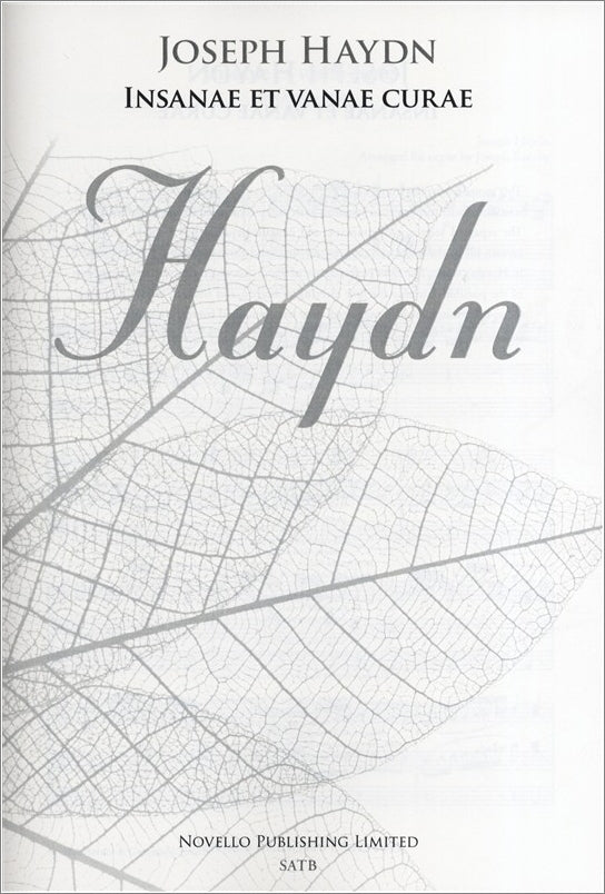 NOV291885 - Joseph Haydn: Insanae Et Vanae Curae (New Engraving) Default title
