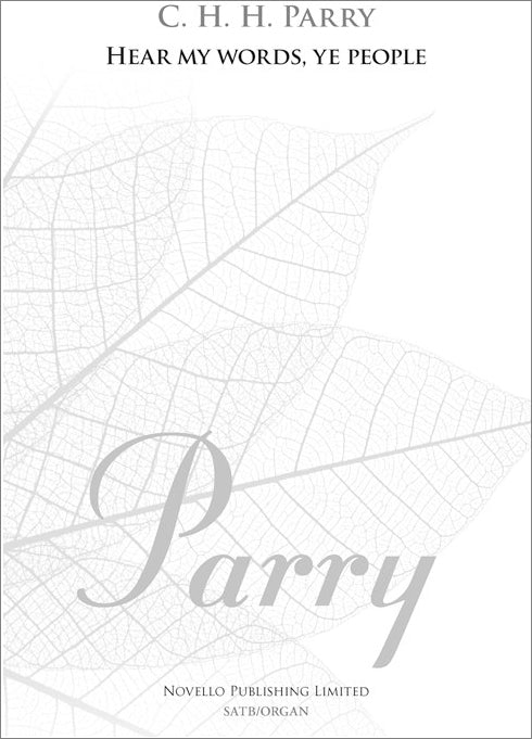 NOV292402 - Hubert Parry: Hear My Words, Ye People (New Engraving) Default title