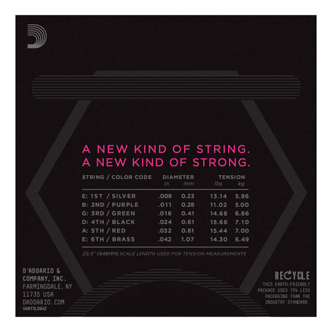 NYXL0942 - D'addario NYXL super light nickel wound electric guitar strings 09-42 Default title