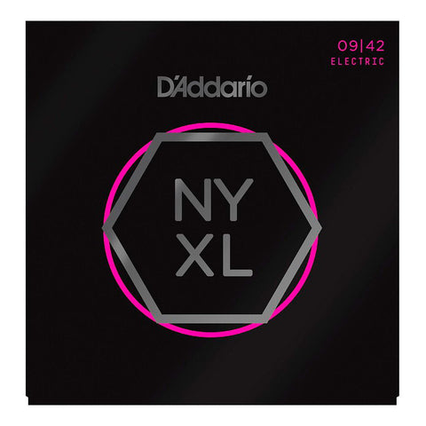 NYXL0942 - D'addario NYXL super light nickel wound electric guitar strings 09-42 Default title