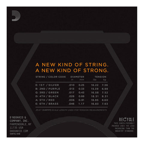 NYXL1046 - D'addario NYXL reg light nickel wound electric guitar strings 10-46 Default title