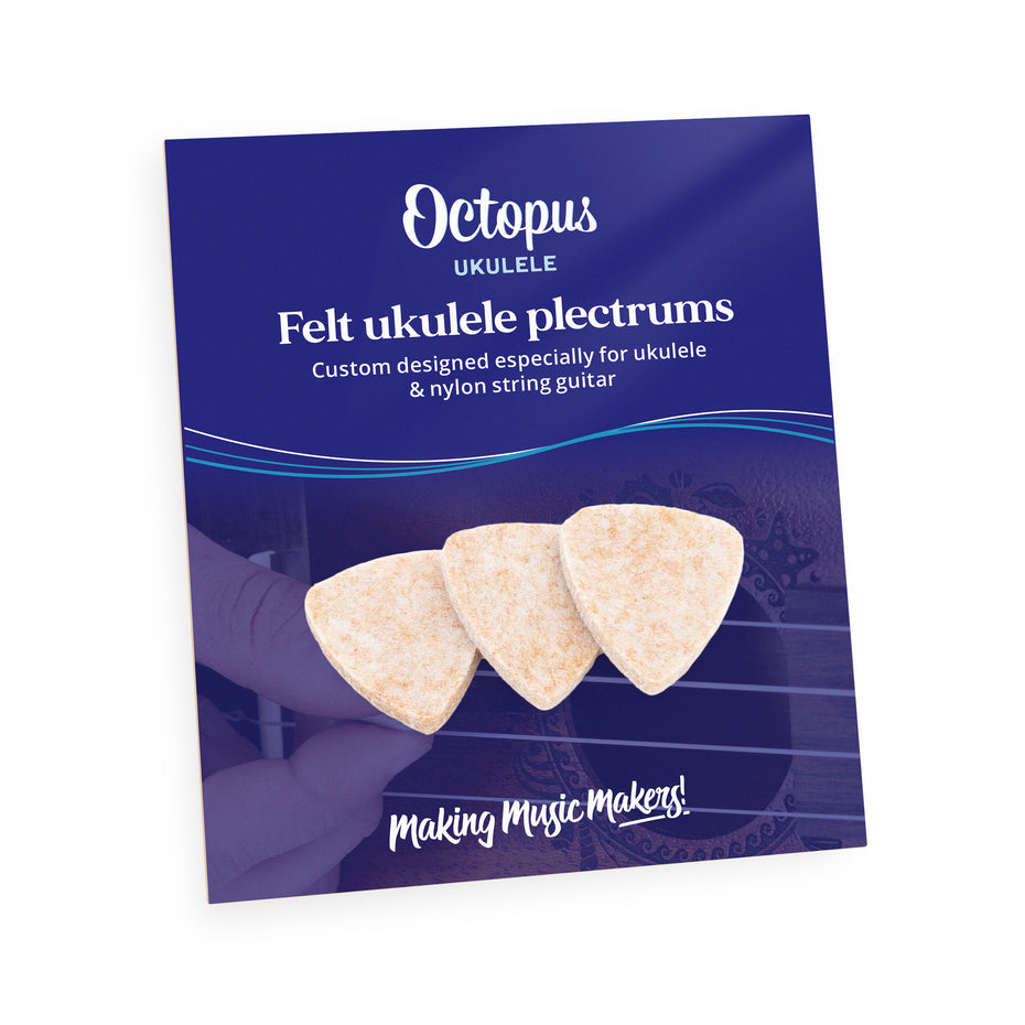 OC-605 - Octopus ukulele plectrum value pack of 3 Soft