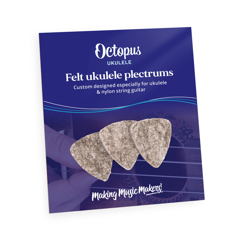 OC-606 - Octopus ukulele plectrum value pack of 3 Medium