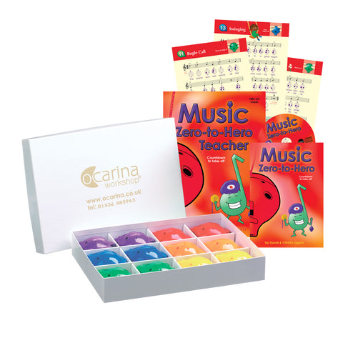 OC12-ZERO - Ocarina Workshop Music Zero-to-Hero starter box with teacher book Default title