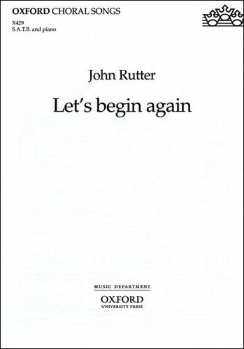 OUP-3432352 - Let's begin again: Vocal score Default title