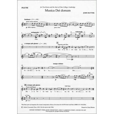 OUP-3432406 - Musica Dei donum: Flute part Default title