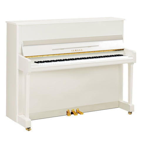 P116M-PWH - Yamaha P116 Upright Piano Polished White