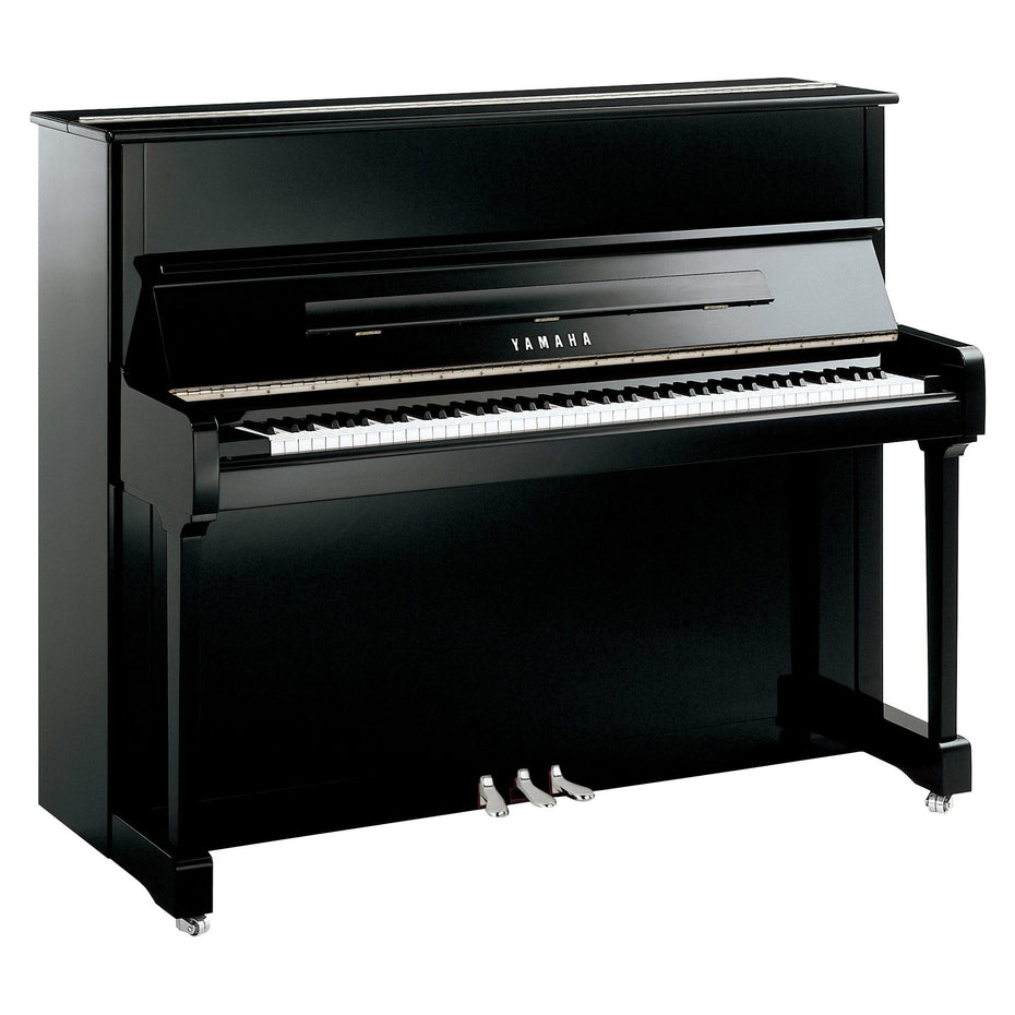 P121M-PEC - Yamaha P121 upright piano Polished Ebony with Chrome Fittings