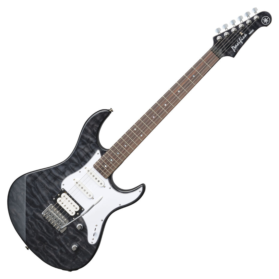 PAC212VQM-TBL - Yamaha Pacifica 212V 4/4 quilted maple electric guitar Translucent black