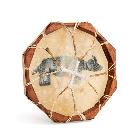 PP2081 - Percussion Plus Honestly Made shaman drum with animal design 16