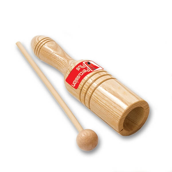 PP254 - Percussion Plus single wooden agogo with beater Default title