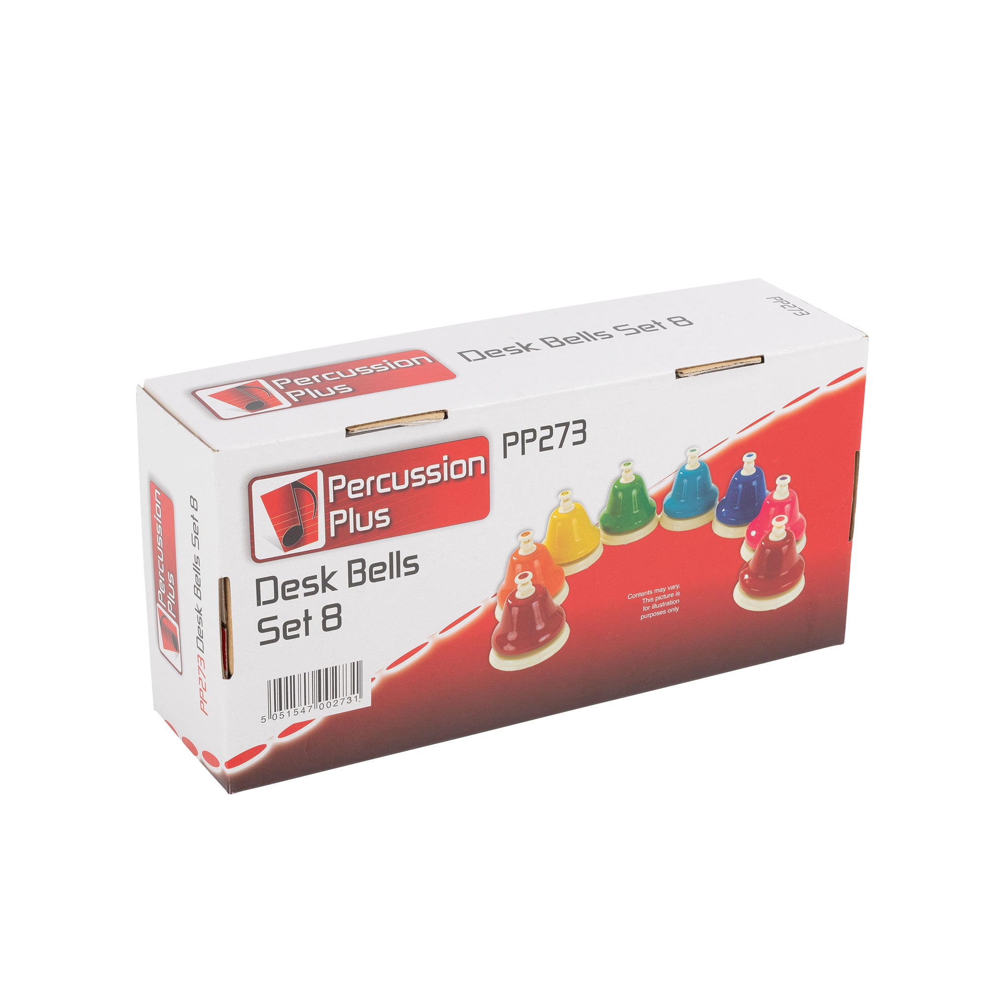 Percussion Plus PP273 Set Of 8 Colour Desk Bells | Chamberlain Music