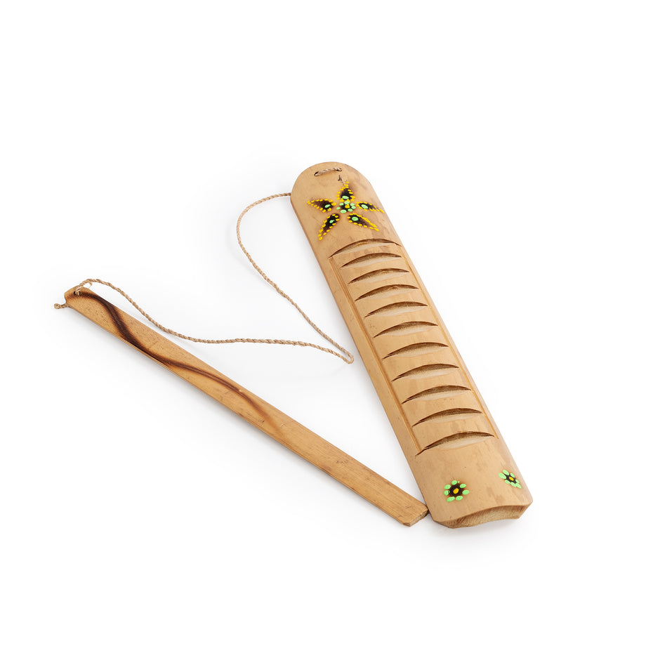 PP629 - Percussion Plus Honestly Made Balinese bamboo guiro with scraper Default title