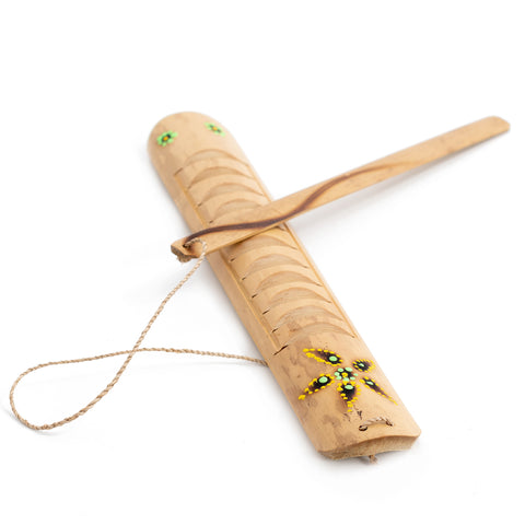 PP629 - Percussion Plus Honestly Made Balinese bamboo guiro with scraper Default title