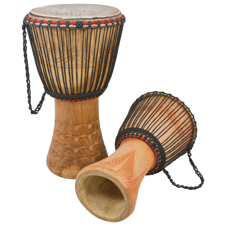 PP6644,PP6643,PP6647 - Percussion Plus Honestly Made Ghanaian djembe - rope tuned 7 inch (head)
