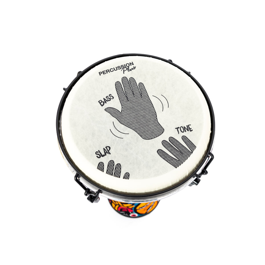 PP6661 - Percussion Plus Slap Djembe - Carnival, mechanically tuned 8 inch (head)