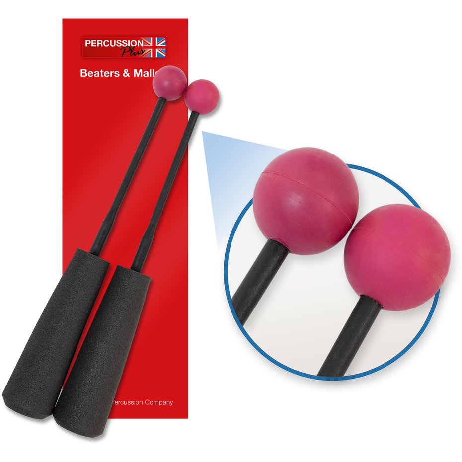 PP754 - Percussion Plus PP754 Easy Grip medium rubber beaters Default title