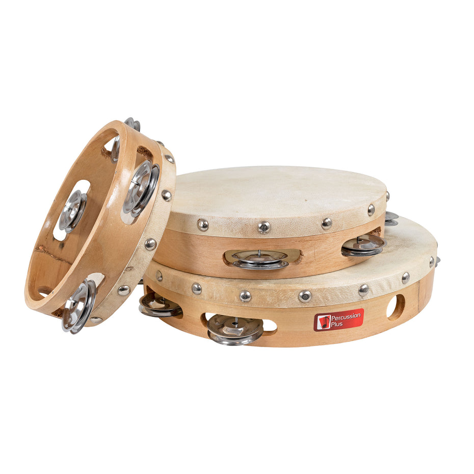 PP871,PP872,PP873 - Percussion Plus wood shell tambourine 8