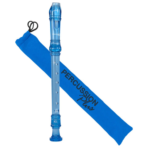 PP911 - Percussion Plus descant recorder Transparent blue